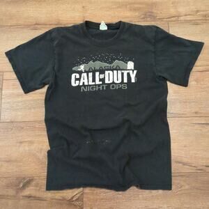 2013 Call of Duty Night Ops Alaska Shirt Faded Distressed Bleached Skater Punk